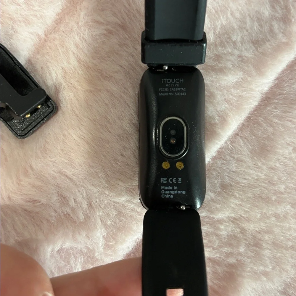 Black Smartwatch with Charger